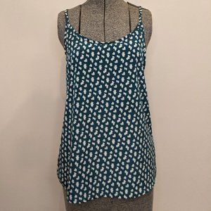 painted threads Green Sleeveless Blouse/Camisole